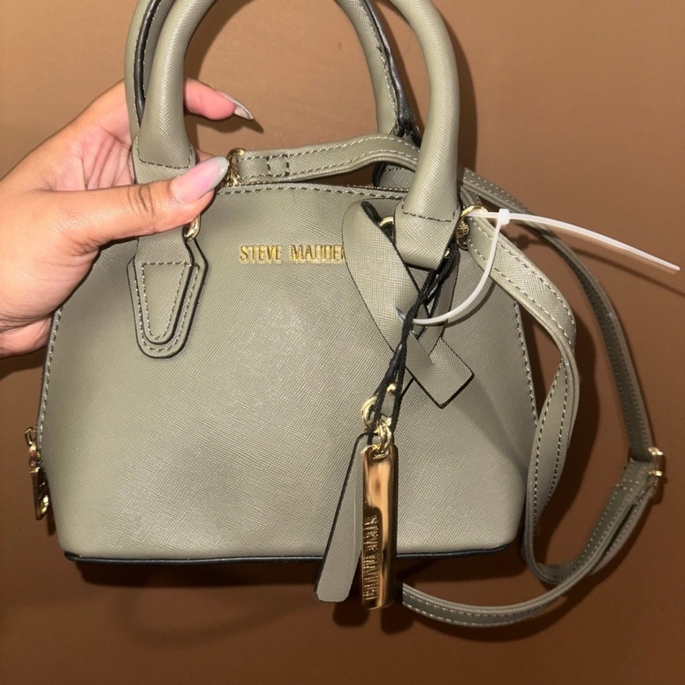 Steve Madden Olive Green Mini Satchel